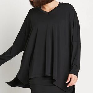 PLANET by Lauren G Matte Jersey NU V Top